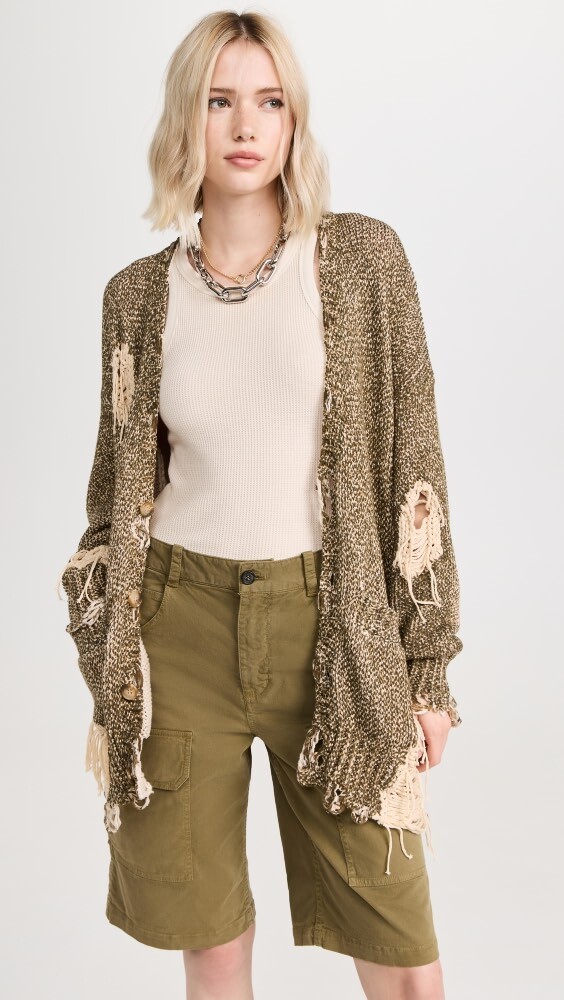 

Кардиган R13 Distressed Jumbo