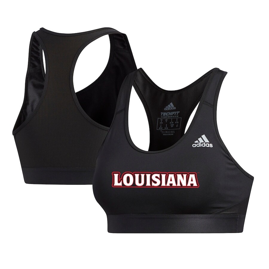 

Спортивный бюстгальтер adidas Louisiana Ragin Cajuns, черный
