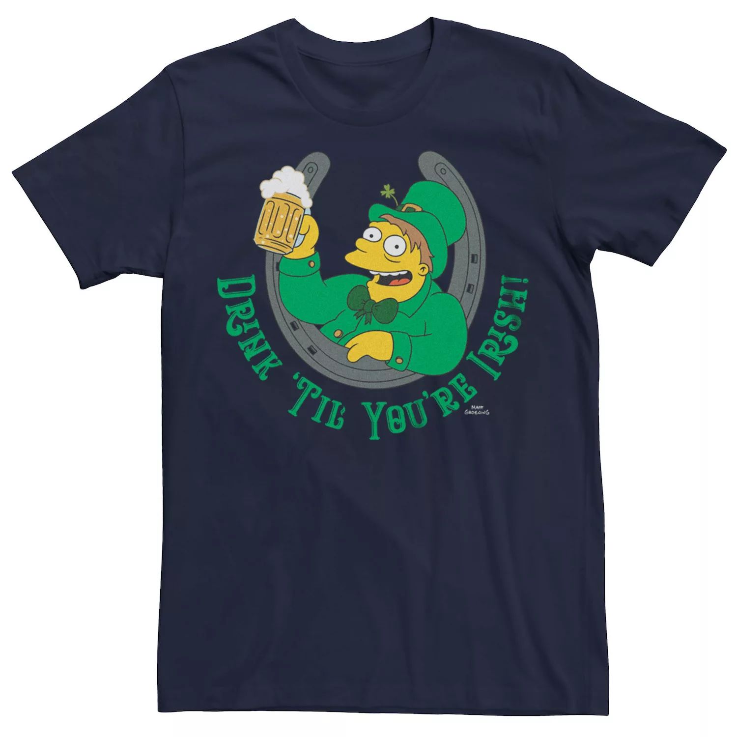 Мужская футболка с ирландской подковой «Симпсоны» Licensed Character