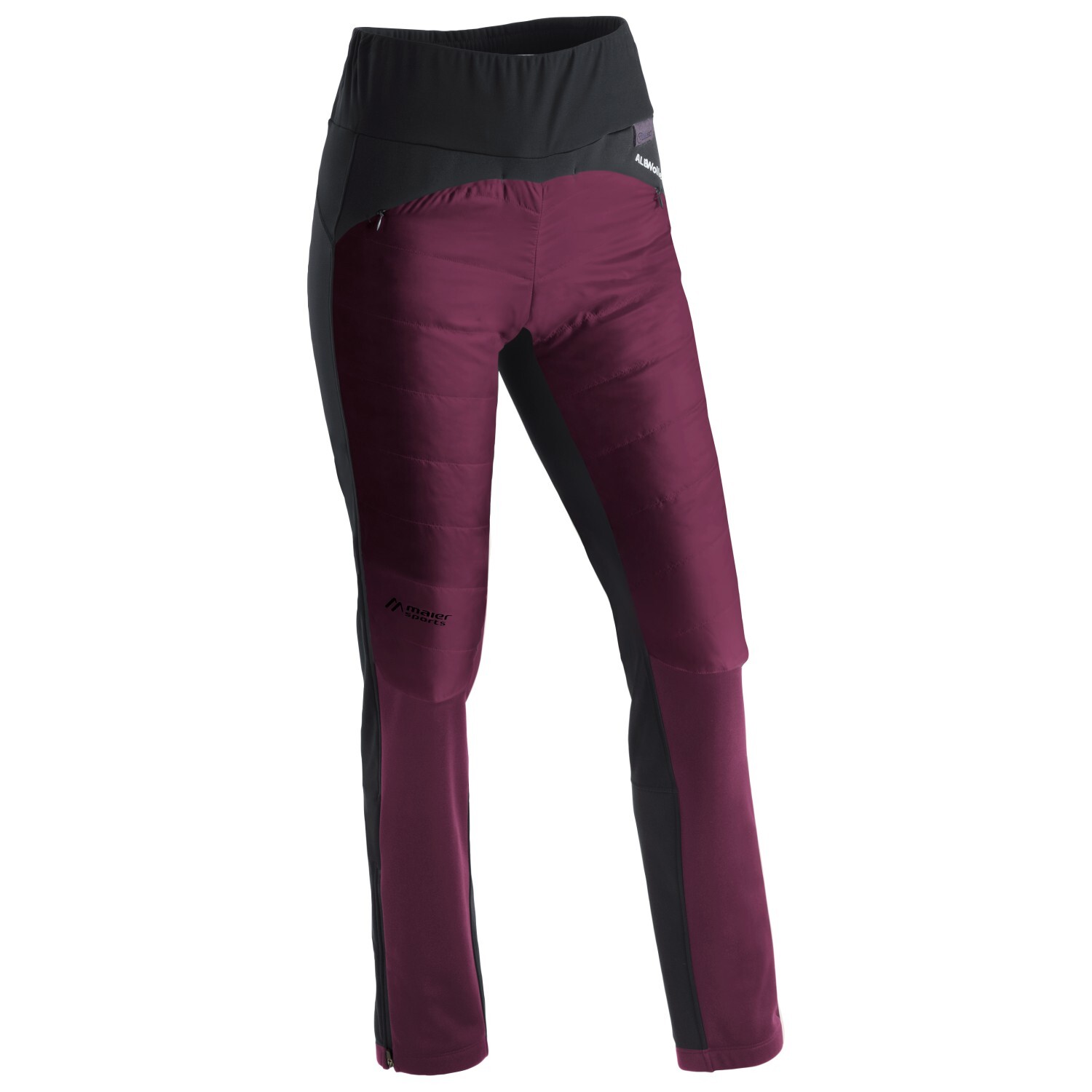 

Брюки для беговых лыж Maier Sports Women's Skjoma, цвет Cherry Wine/Black