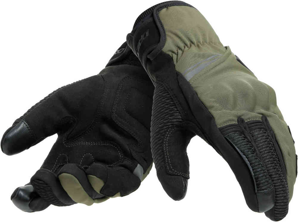 Мотоциклетные перчатки Trento D-Dry Dainese, черный/зеленый фото