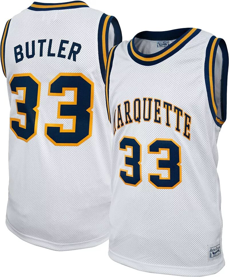 Мужская Retro Brand Баскетбольная майка Marquette Golden Eagles Джимми Батлера № 33, белая реплика