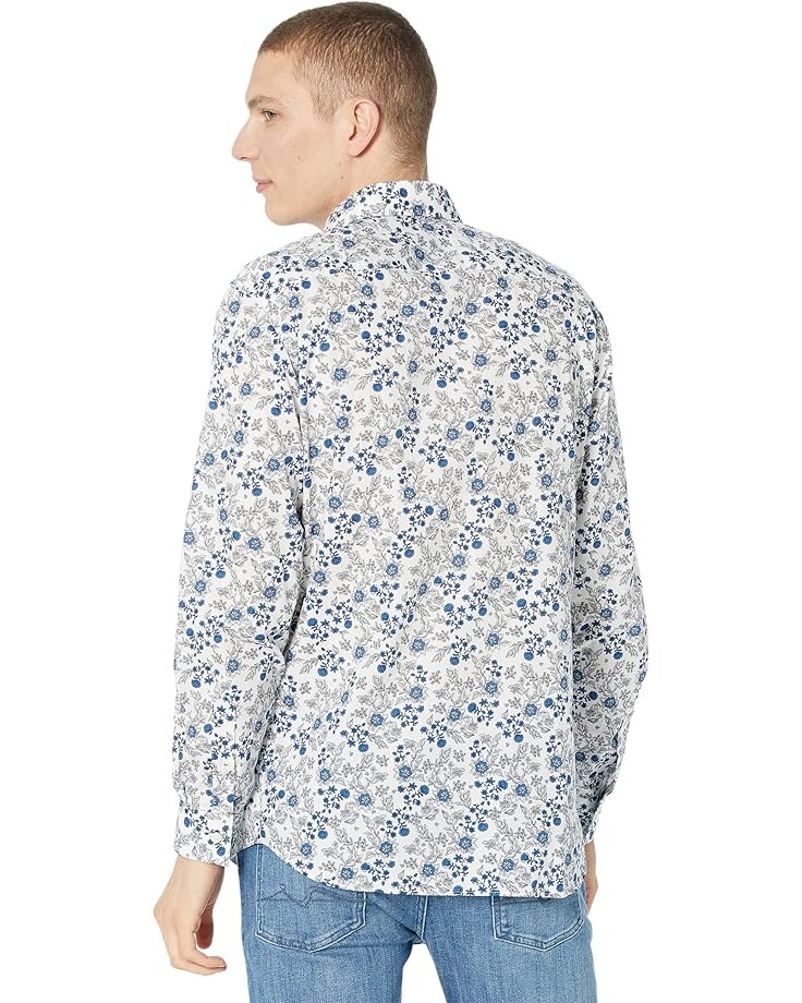 Рубашка Selected Homme Slim Formal Long Sleeve Shirt, цвет Bright White Flower