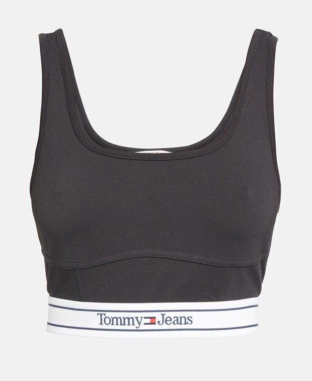 

Укороченный топ Tommy Hilfiger, черный