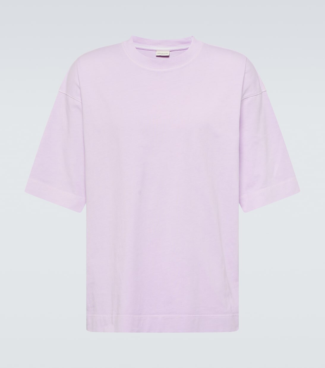 

Футболка из хлопкового джерси Dries Van Noten, фиолетовый