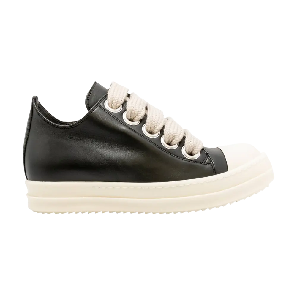 

Низкие кроссовки Rick Owens Strobe Leather Megalace Low, черный