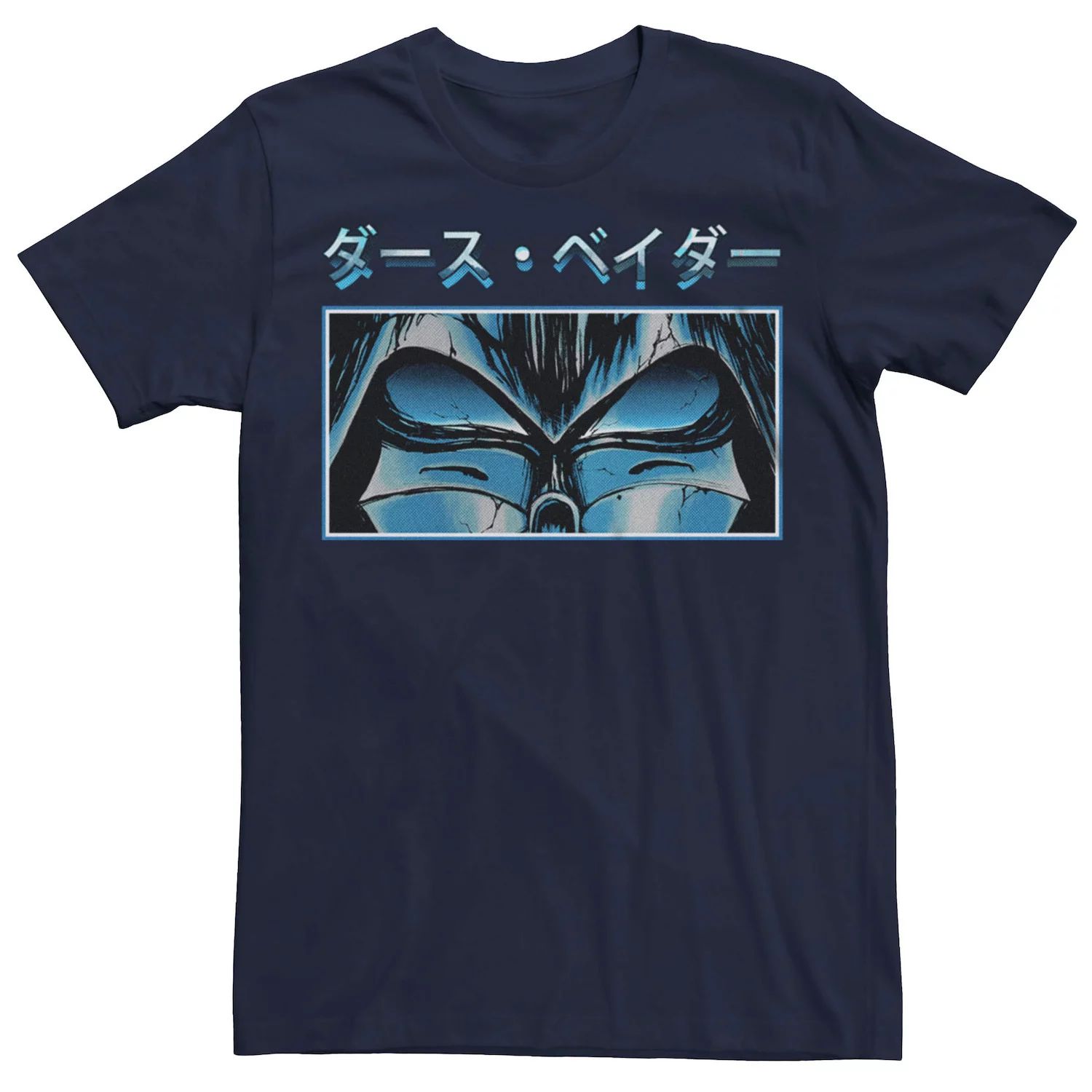 Мужская футболка с изображением Вейдера и кандзи «Звездные войны» Licensed Character