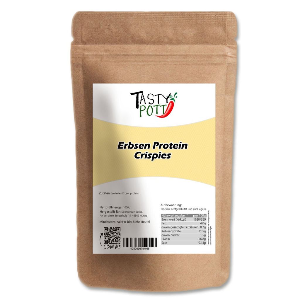 

Хрустящие чипсы Tasty Pott Pea Protein 57% протеина, пакетик 1000г Tasty-Pott