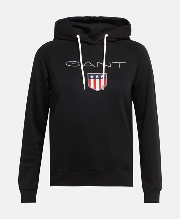 

Толстовка с капюшоном Gant, черный