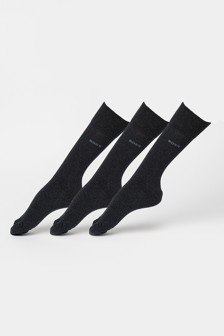 Длинные носки – 3 пары Boss, черный