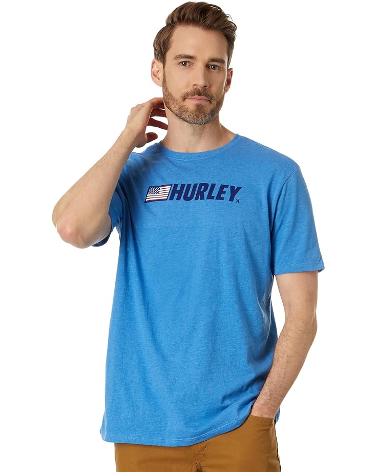 Футболка Hurley Fastlane USA, цвет Sea View