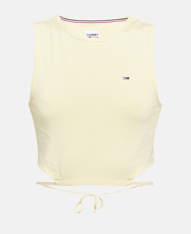 

Укороченный топ Tommy Hilfiger, желтый