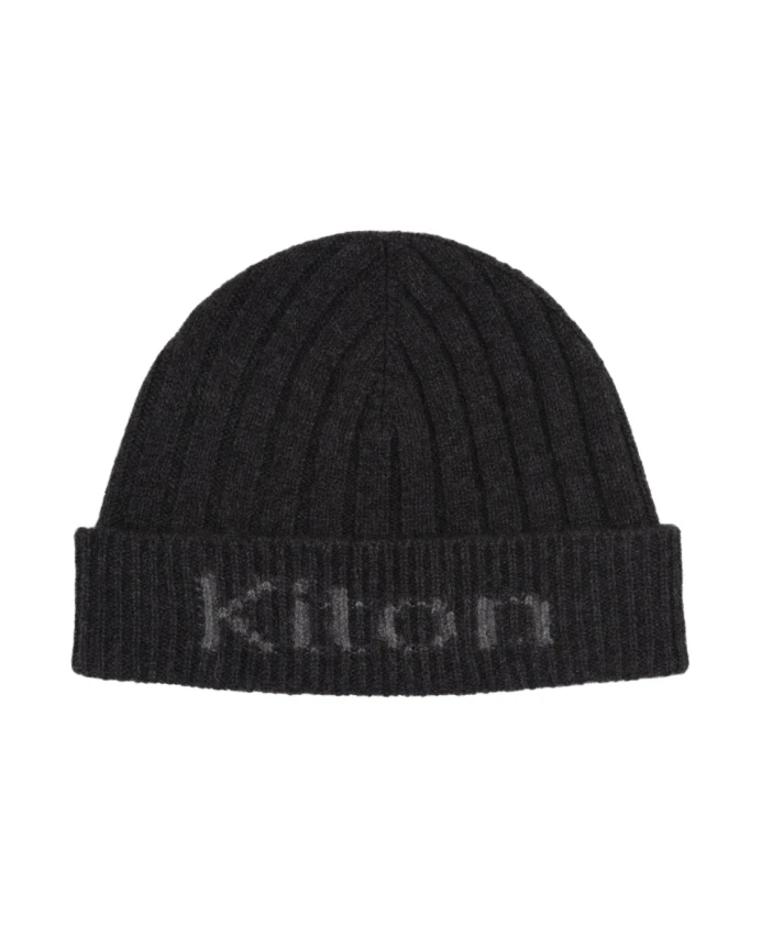 

Кашемировая шапка с логотипом Kiton, черный