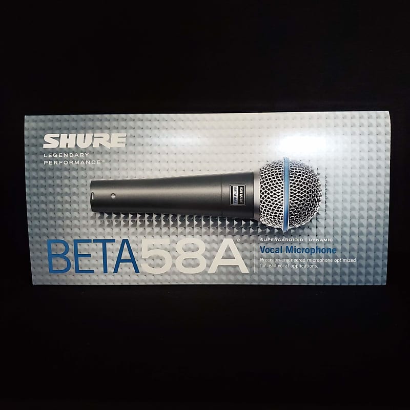 Динамический вокальный микрофон Shure BETA 58A Handheld Supercardioid Dynamic Microphone микрофон shure beta 58a динамический суперкардиоидный вокальный 1840517