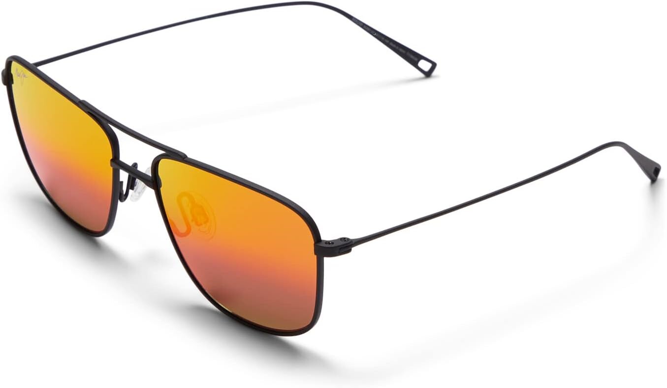 

Солнцезащитные очки Walaka Maui Jim, цвет Matte Black/Hawaii Lava