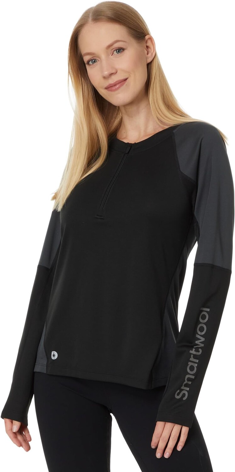 

Футболка Smartwool Mountain Bike Long Sleeve Jersey, цвет Black/Charcoal