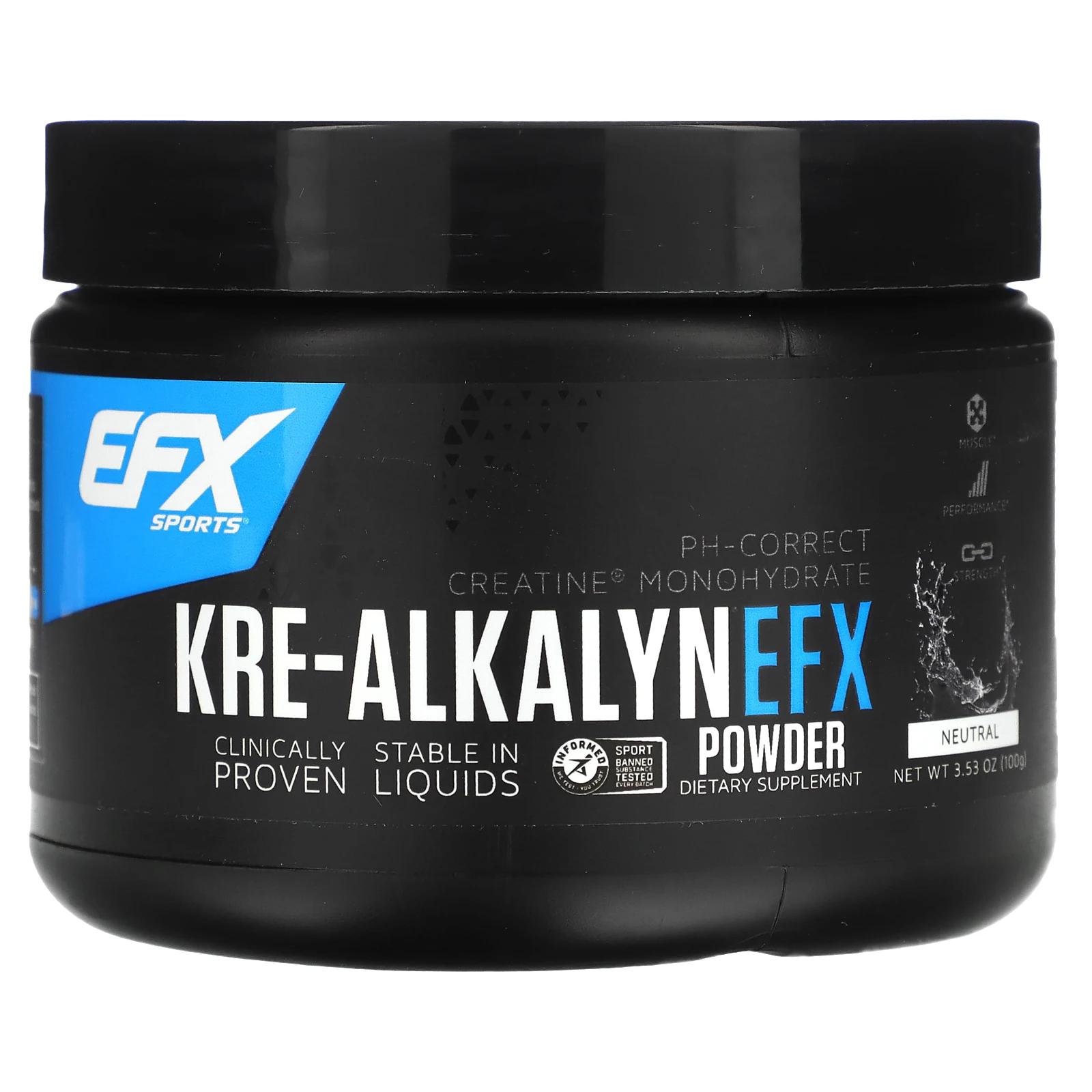 цена EFX Sports Порошок Kre-Alkalyn EFX натуральный вкус 100 г