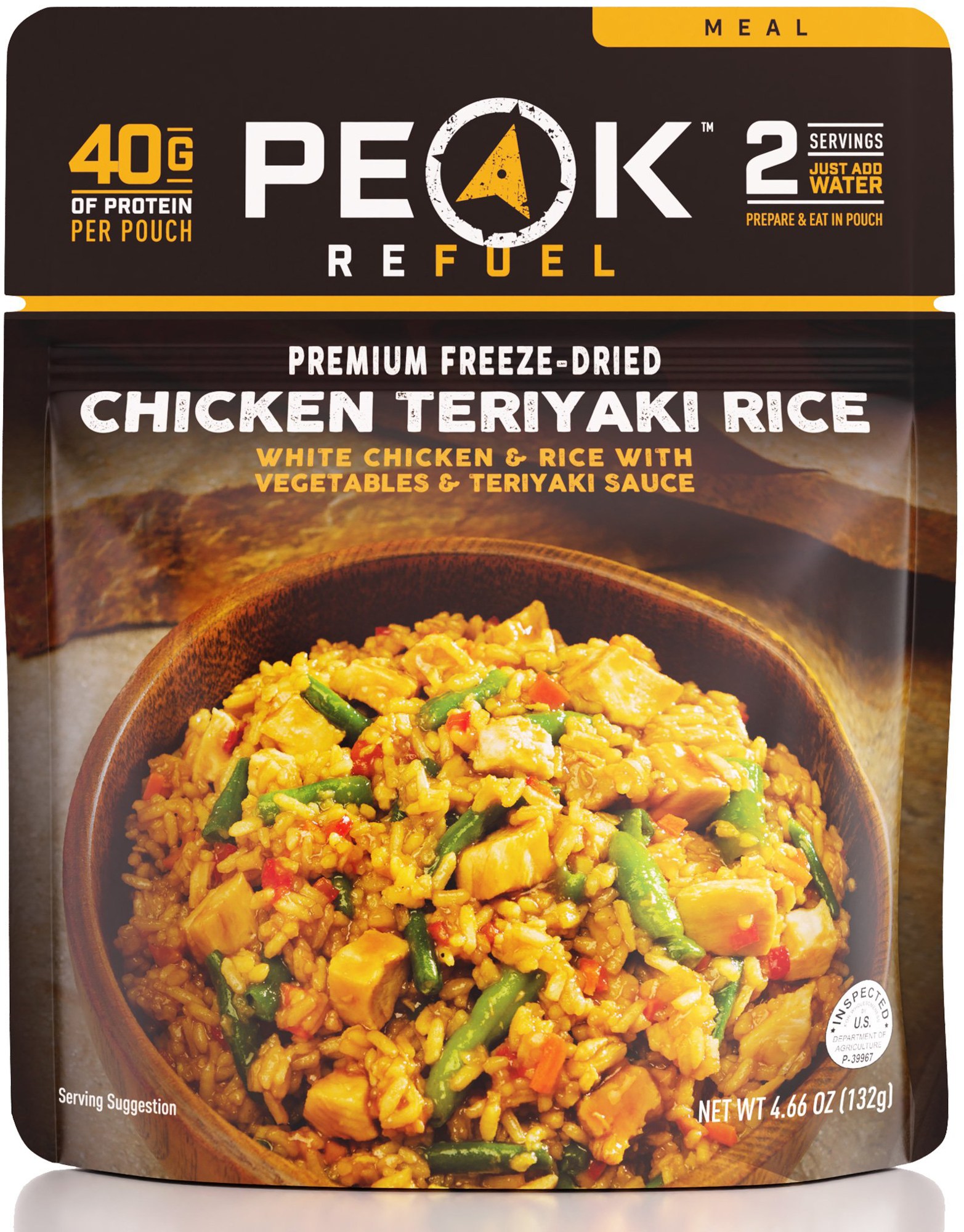 Курица с рисом Терияки – 2 порции PEAK REFUEL вок рисовая лапша с курицей и терияки соусом