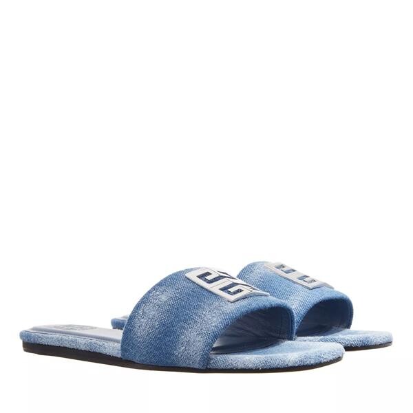 

Туфли 4g flat mules washed denim medium Givenchy, синий