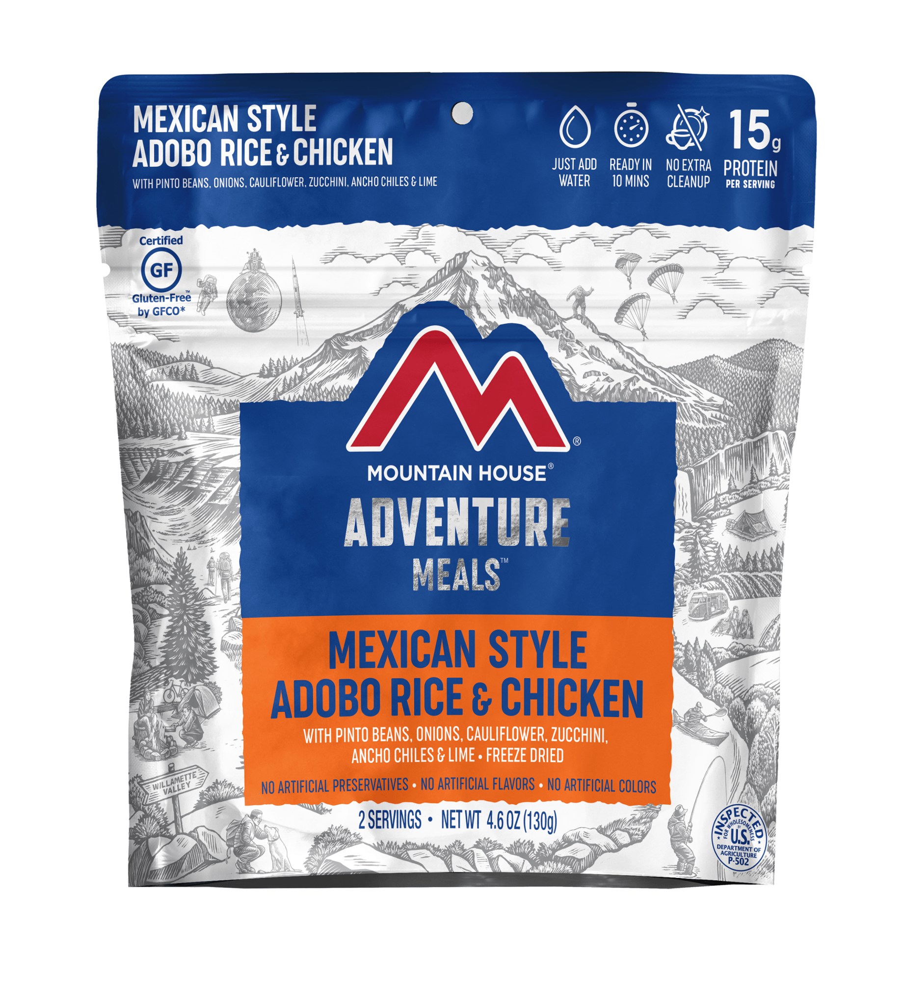 Рис Адобо с курицей по-мексикански — 2 порции Mountain House