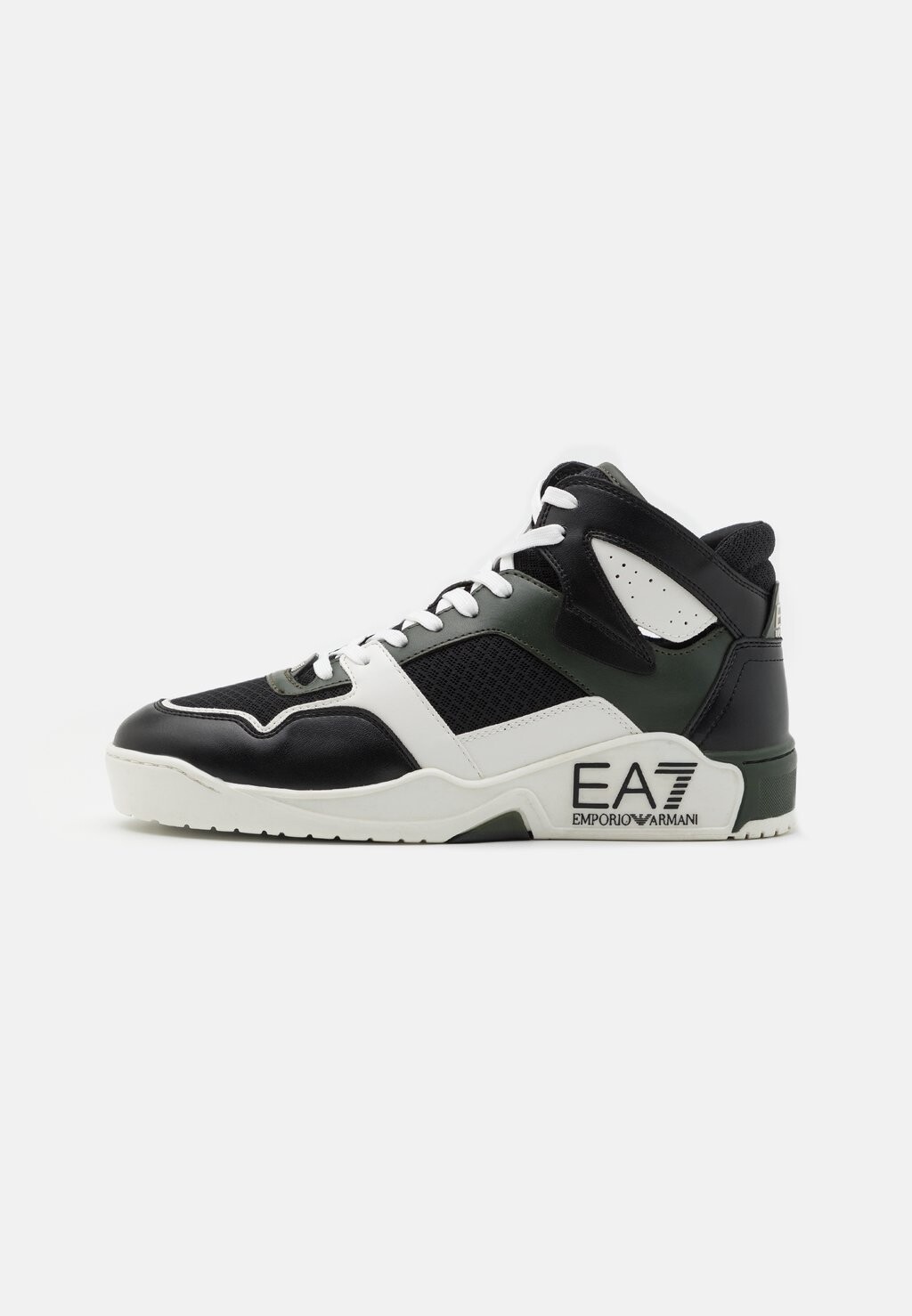 

Высокие кроссовки NEW BASKET MID UNISEX EA7 Emporio Armani, дорожная сумка/черный/белый