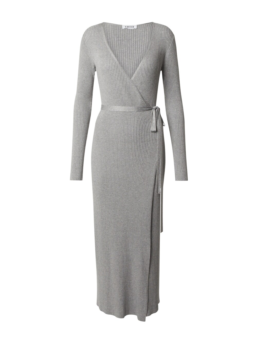 цена Вязанное платье Edited Mailien, светло-серый/пестрый серый