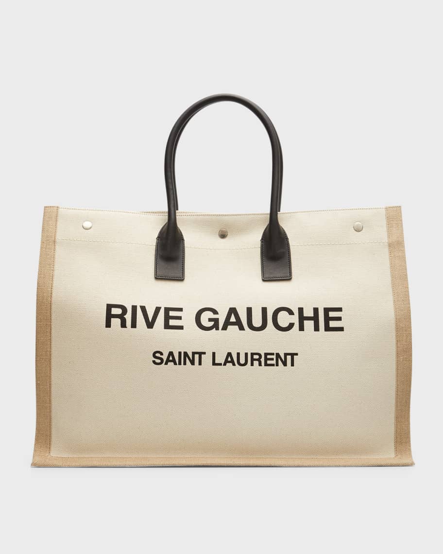 

Льняная большая сумка Rive Gauche Saint Laurent