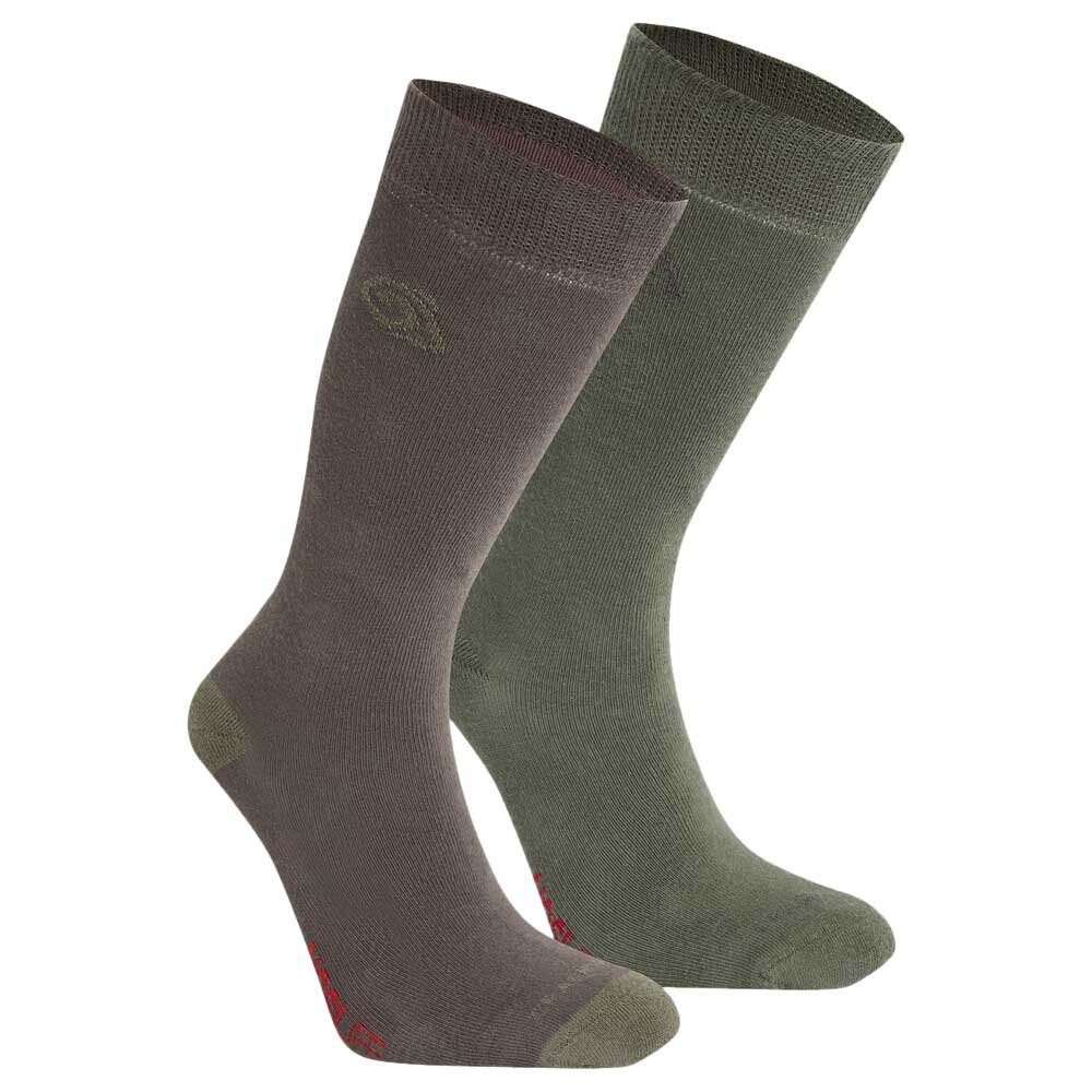 

Носки Craghoppers Nosilife Twin Pack Half, зеленый