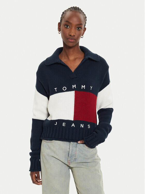 

Свитер свободного кроя Tommy Jeans, синий