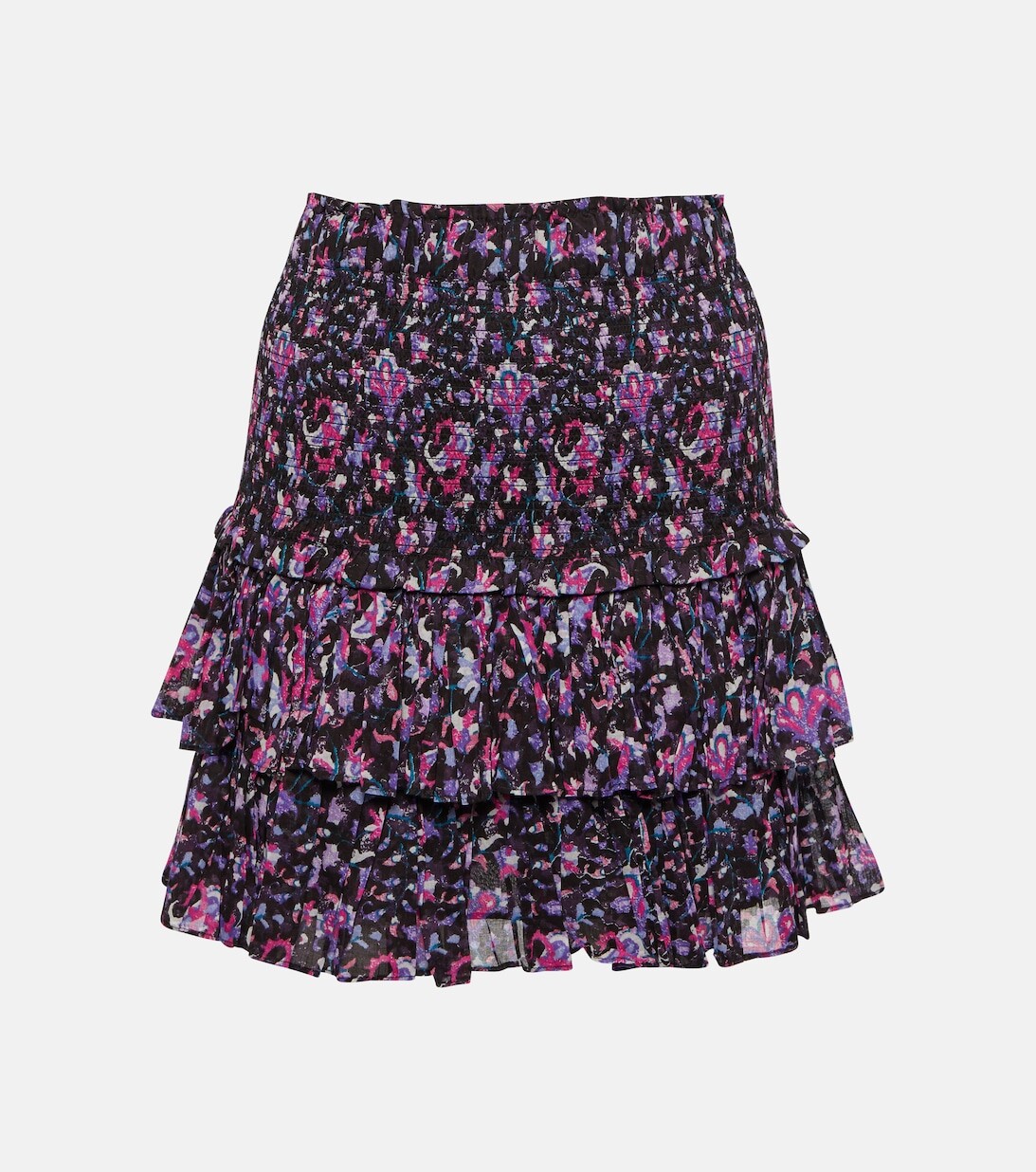 

Присборенная хлопковая мини-юбка Naomi MARANT ETOILE, розовый