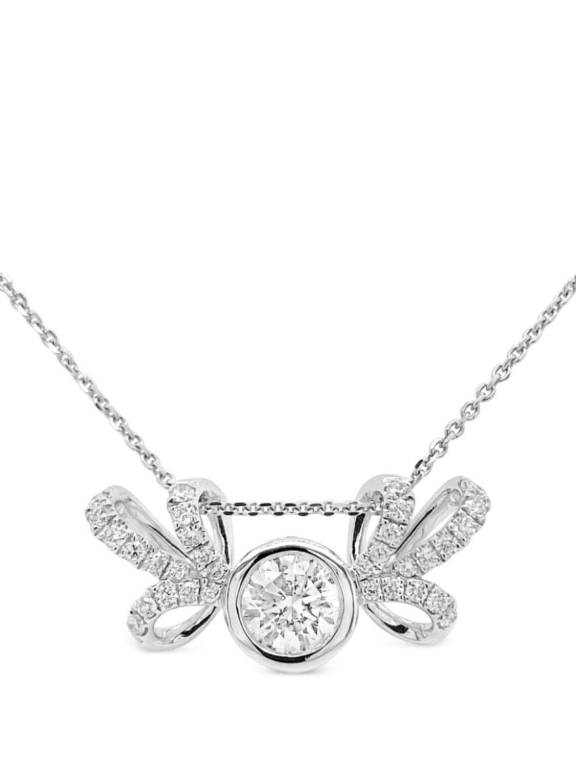 

Колье из белого золота с бриллиантами HYT Jewelry, серебряный