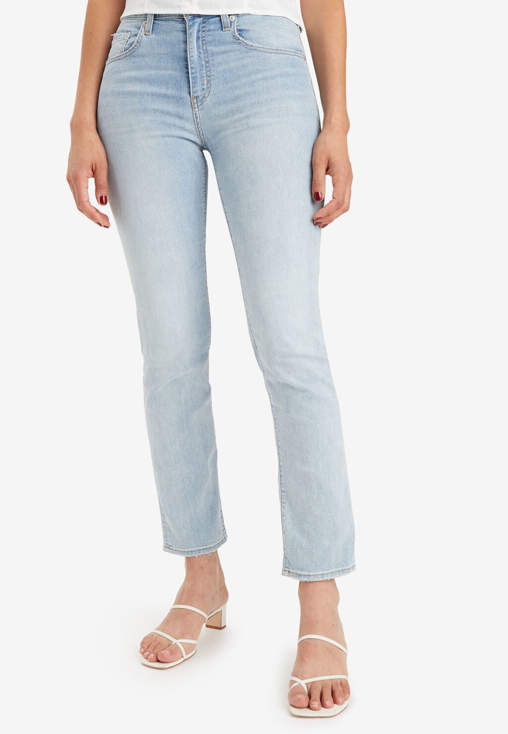 

Джинсы-сигареты 724 High Rise Straight Levi's, цвет cool bright in blue