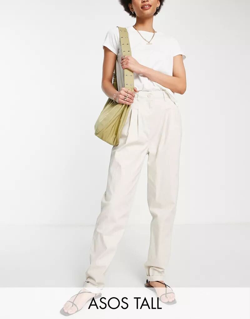 

Черные брюки чиносы ASOS Tall