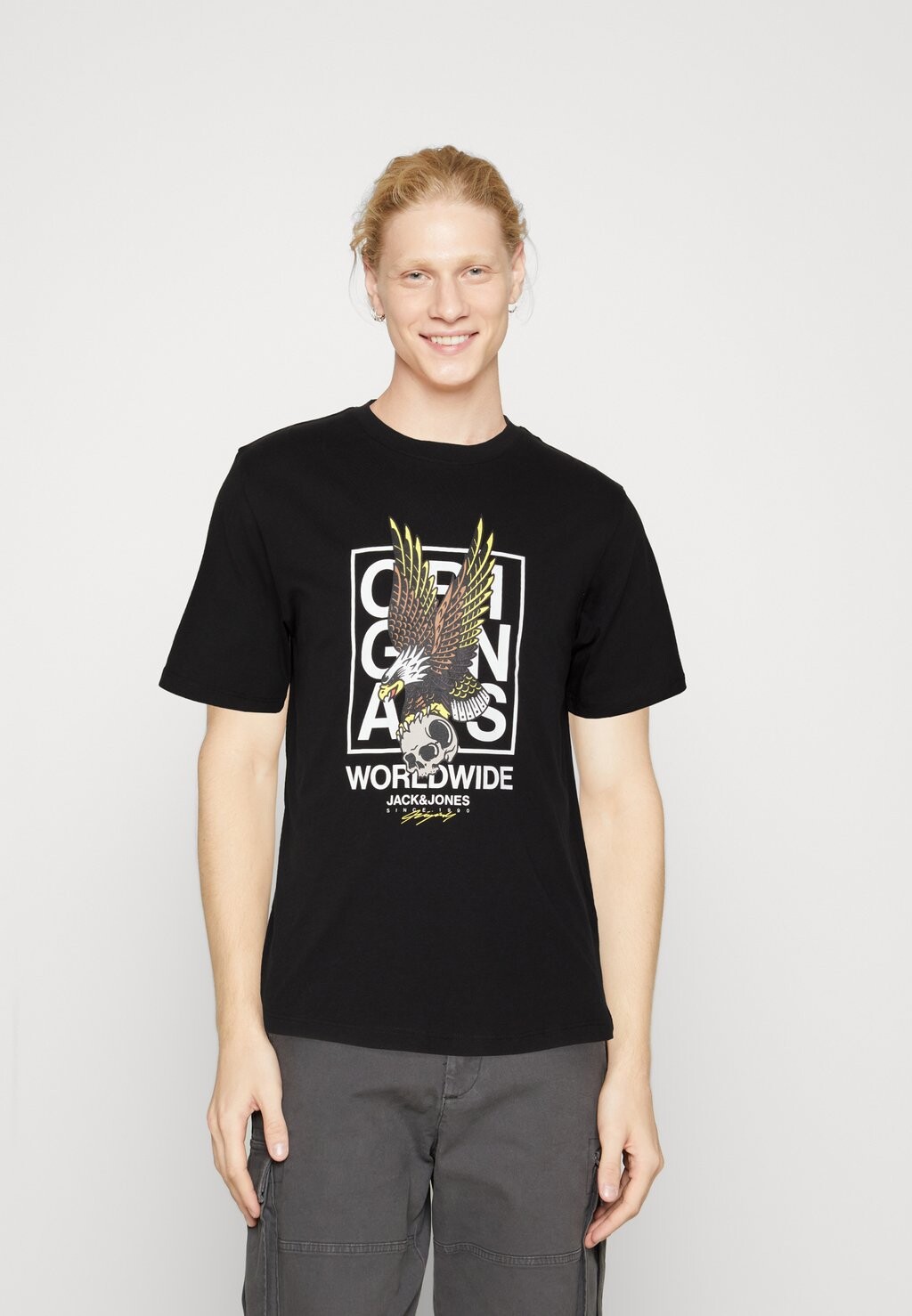 

Футболка с принтом JORRISKY Jack & Jones, черный