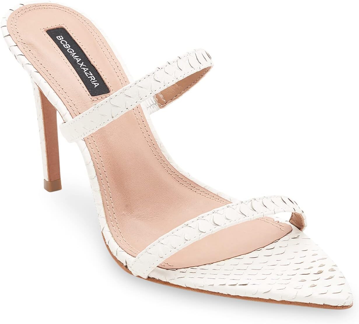 

Босоножки Duponi Leather Mule BCBGMAXAZRIA, цвет Optic White
