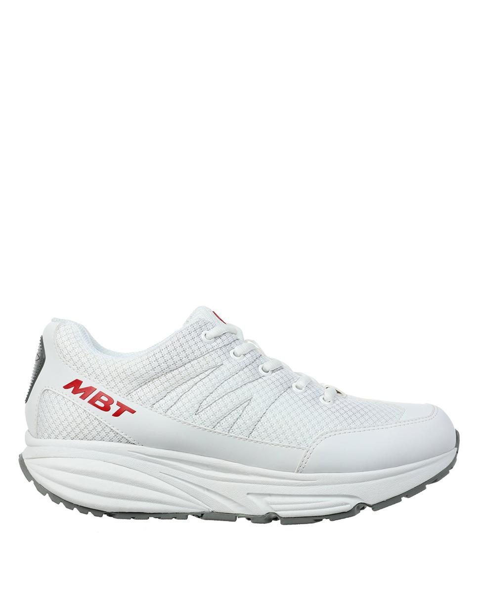 Мужские кроссовки на шнурках белого цвета Mbt, белый цена и фото