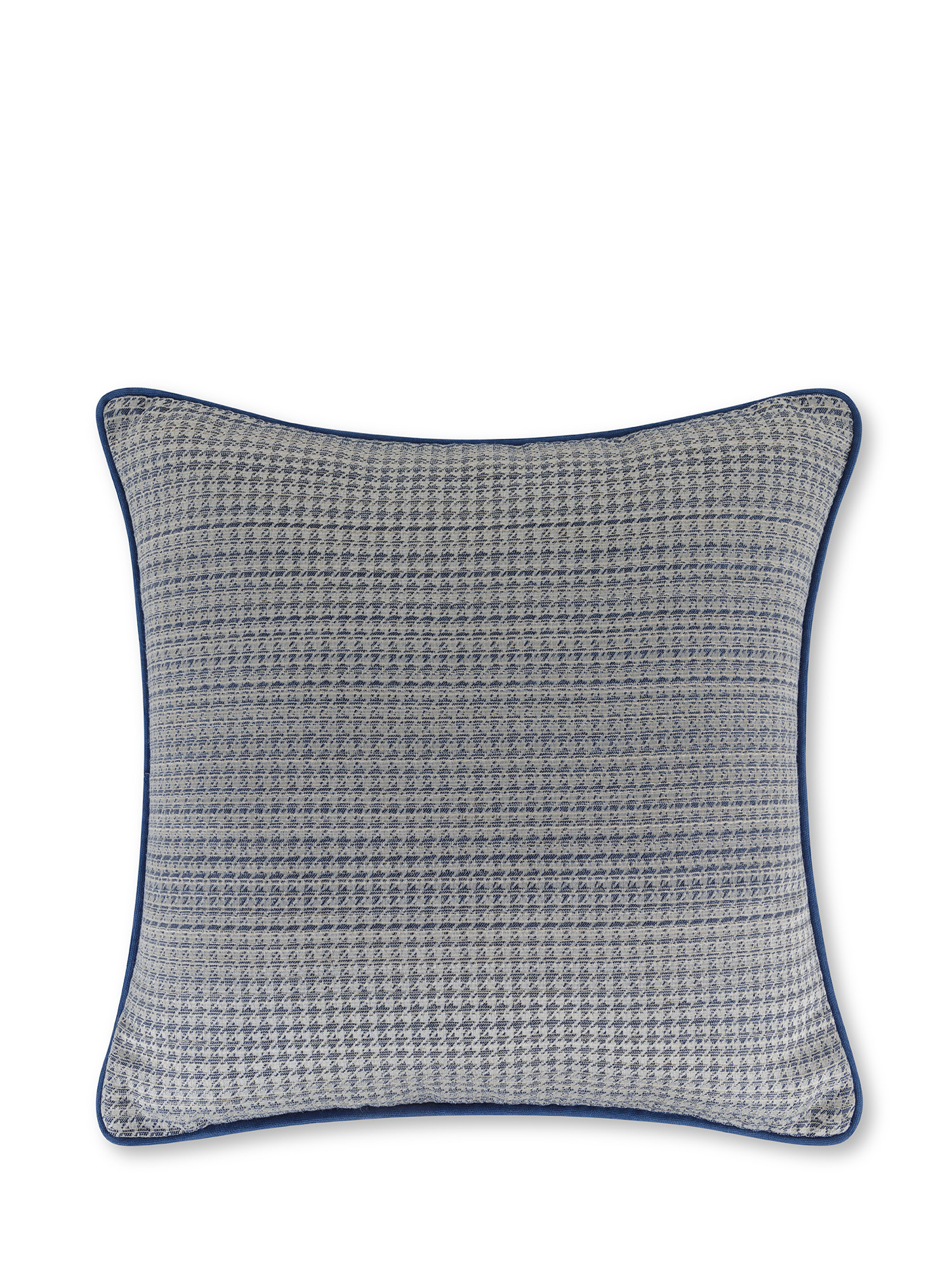 Подушка из жаккардовой ткани гусиные лапки 45х45 см Coincasa, светло-серый