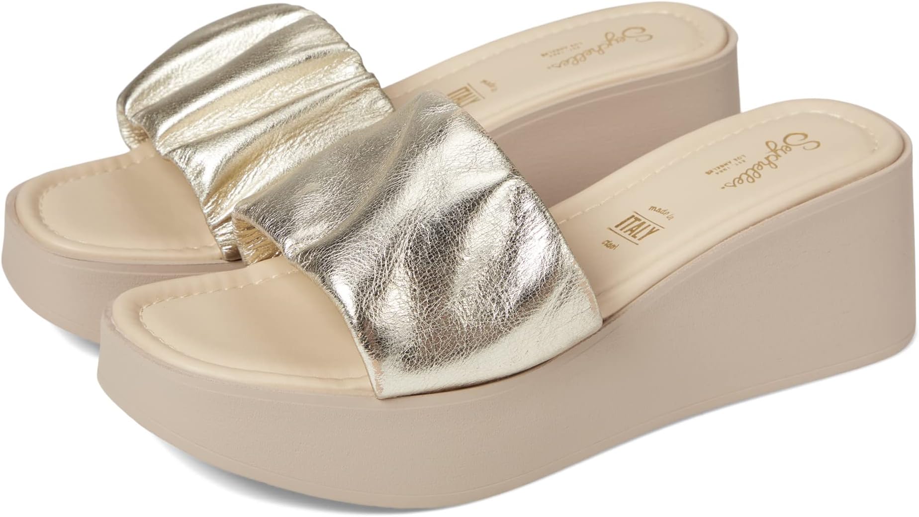 

Босоножки Coney Island Seychelles, цвет Light Gold Metallic Leather