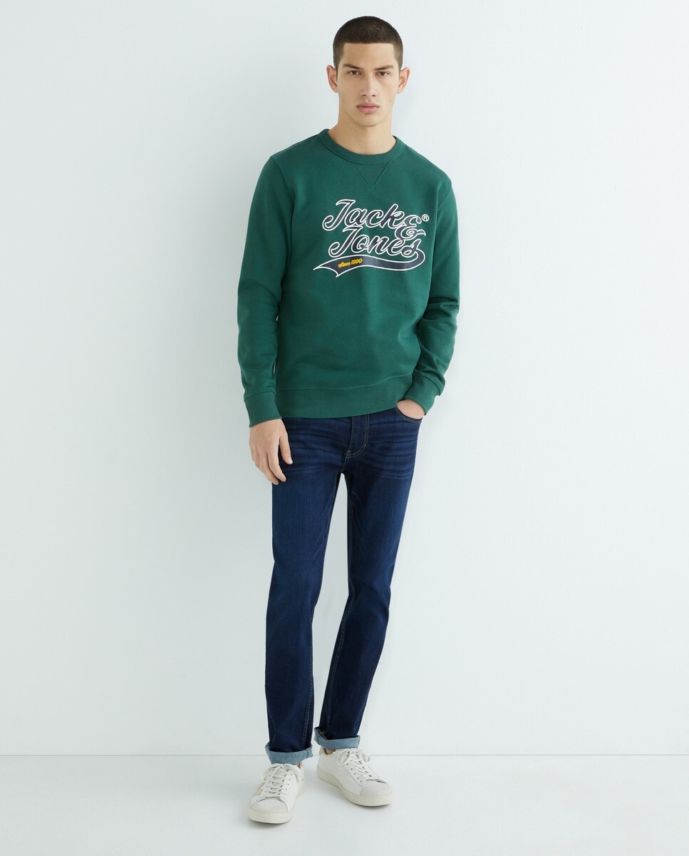 

Мужская толстовка с круглым вырезом Jack & Jones, зеленый