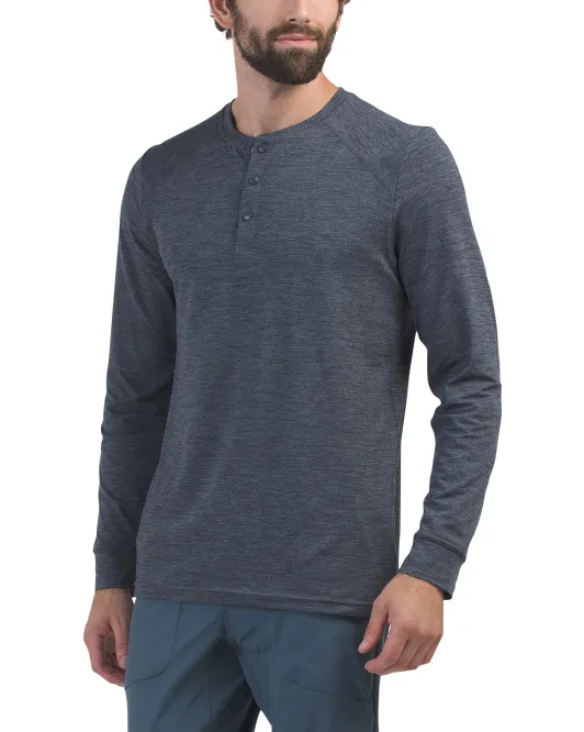 

Хенли с длинными рукавами Commuter Gaiam, цвет Ebony Heather