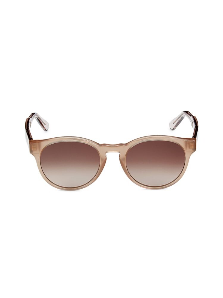 

Овальные солнцезащитные очки 52MM Ferragamo, цвет Sand