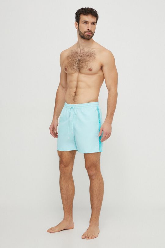 Плавки Calvin Klein, синий шорты купальные мужские calvin klein underwear цвет красный km0km00156 622 размер xl