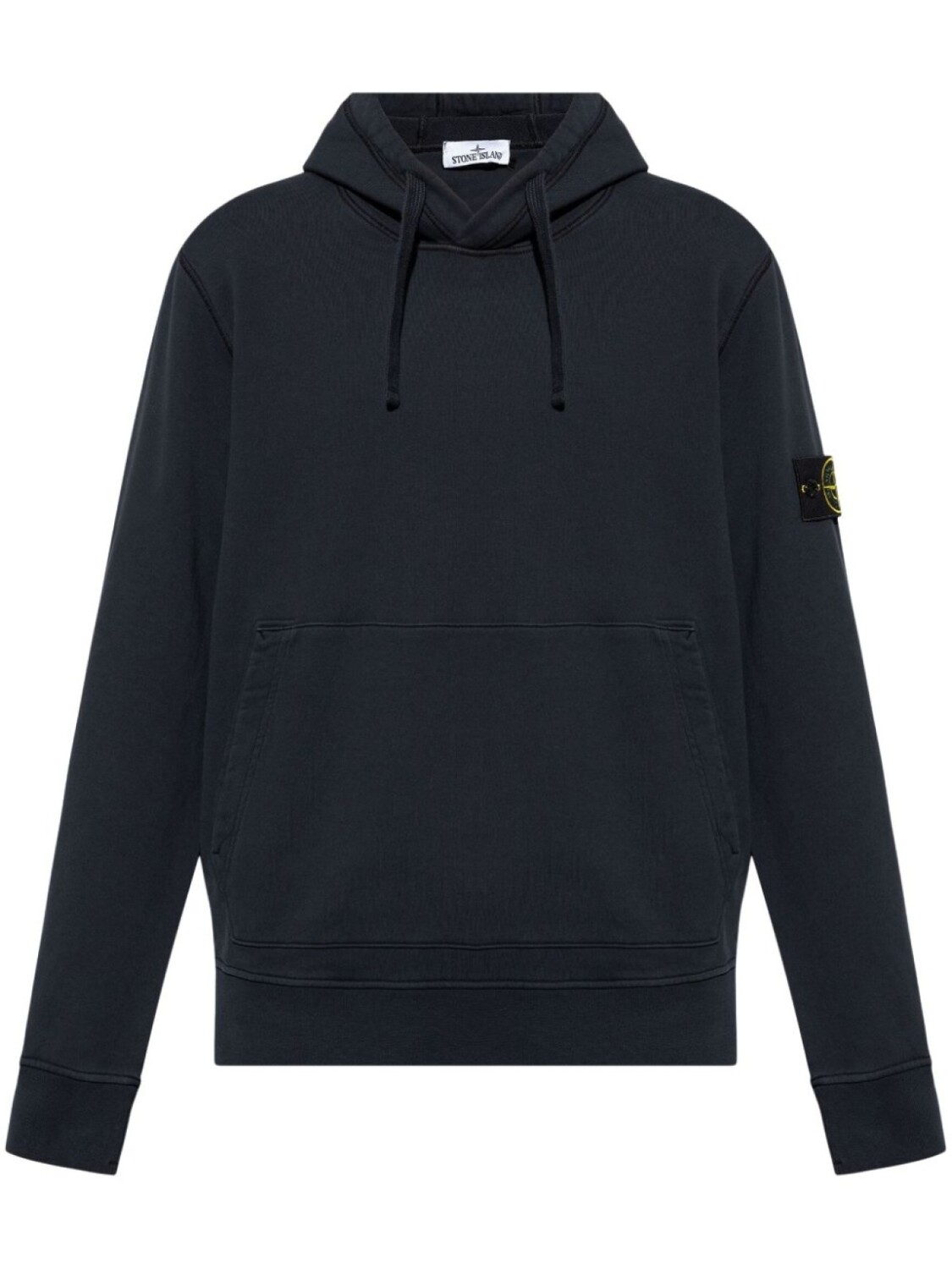 

Stone Island толстовка с капюшоном из хлопка с изображением компаса, синий