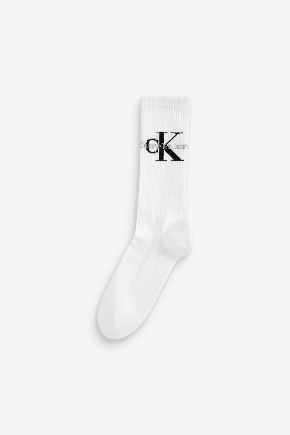 

Белые носки в рубчик Calvin Klein, белый