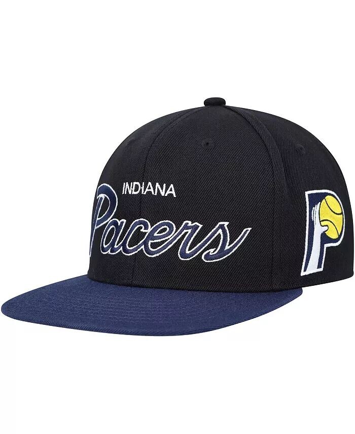 

Мужская черная кепка Snapback Indiana Pacers Hardwood Classics MVP Team Script 2.0 Mitchell & Ness, черный