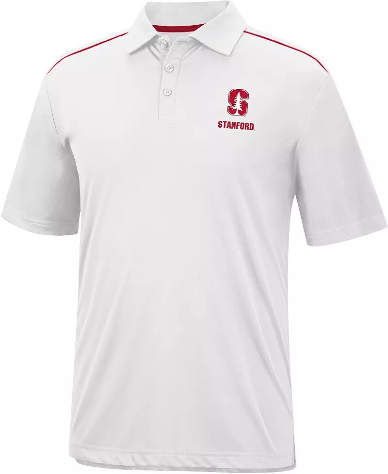Colosseum Мужская белая рубашка-поло Stanford Cardinal