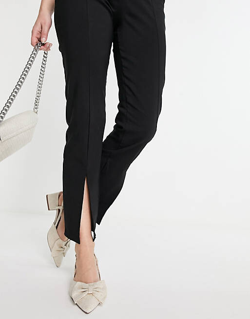 

Натуральные туфли на среднем каблуке с открытой пяткой и бантом ASOS DESIGN Wide Fit Suzy
