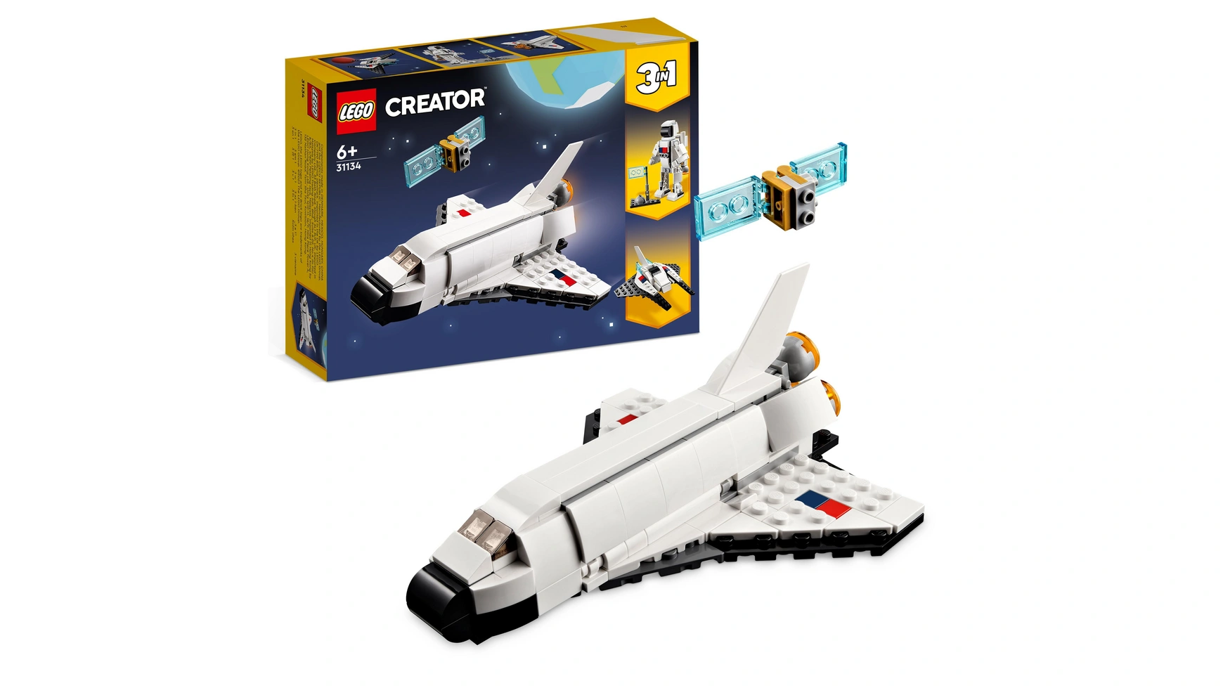 Lego Creator 3in1 Набор игрушек Шаттл и космический корабль lego 70923 batman movie космический шаттл бэтмена