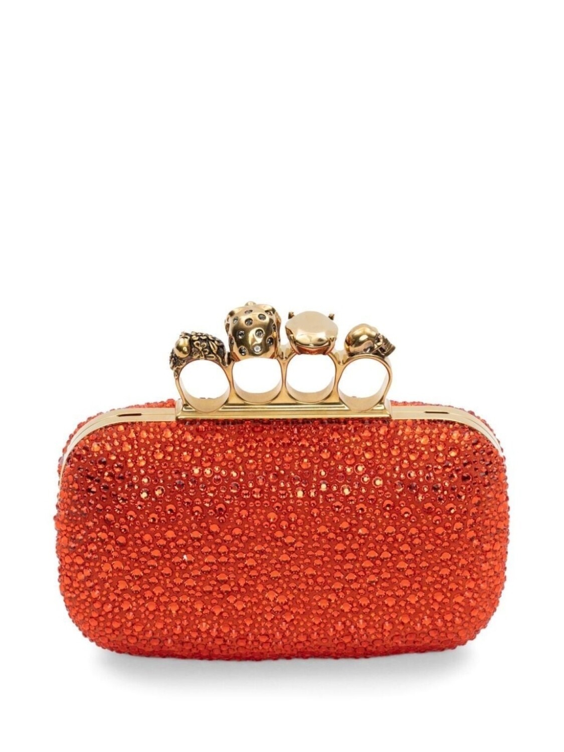 

Клатч с декором Skull Alexander McQueen, оранжевый