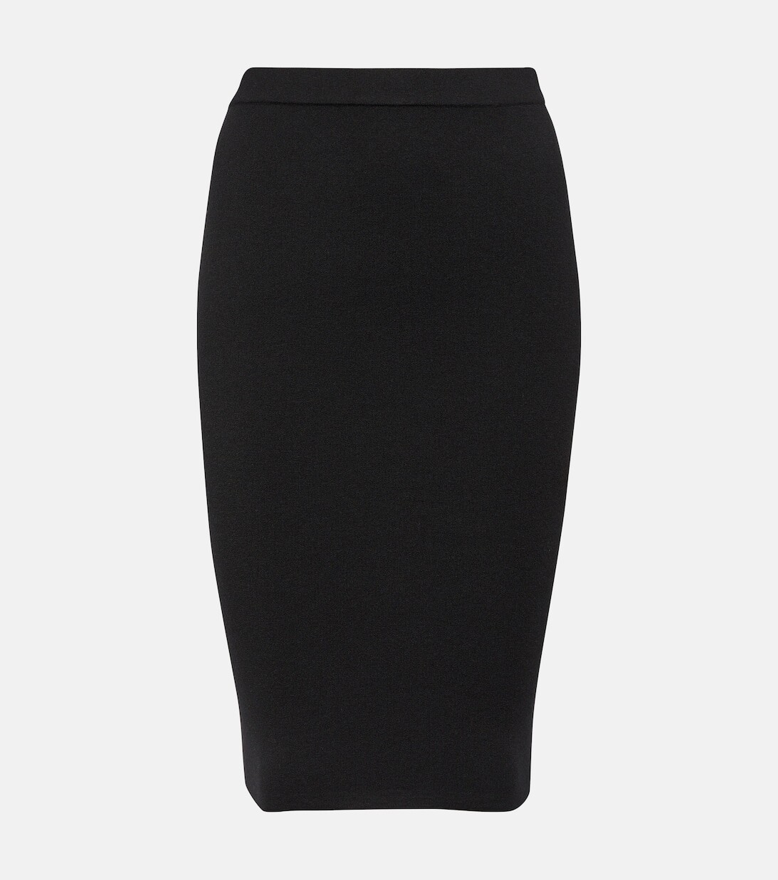 

Юбка-карандаш из смесовой шерсти SAINT LAURENT, черный